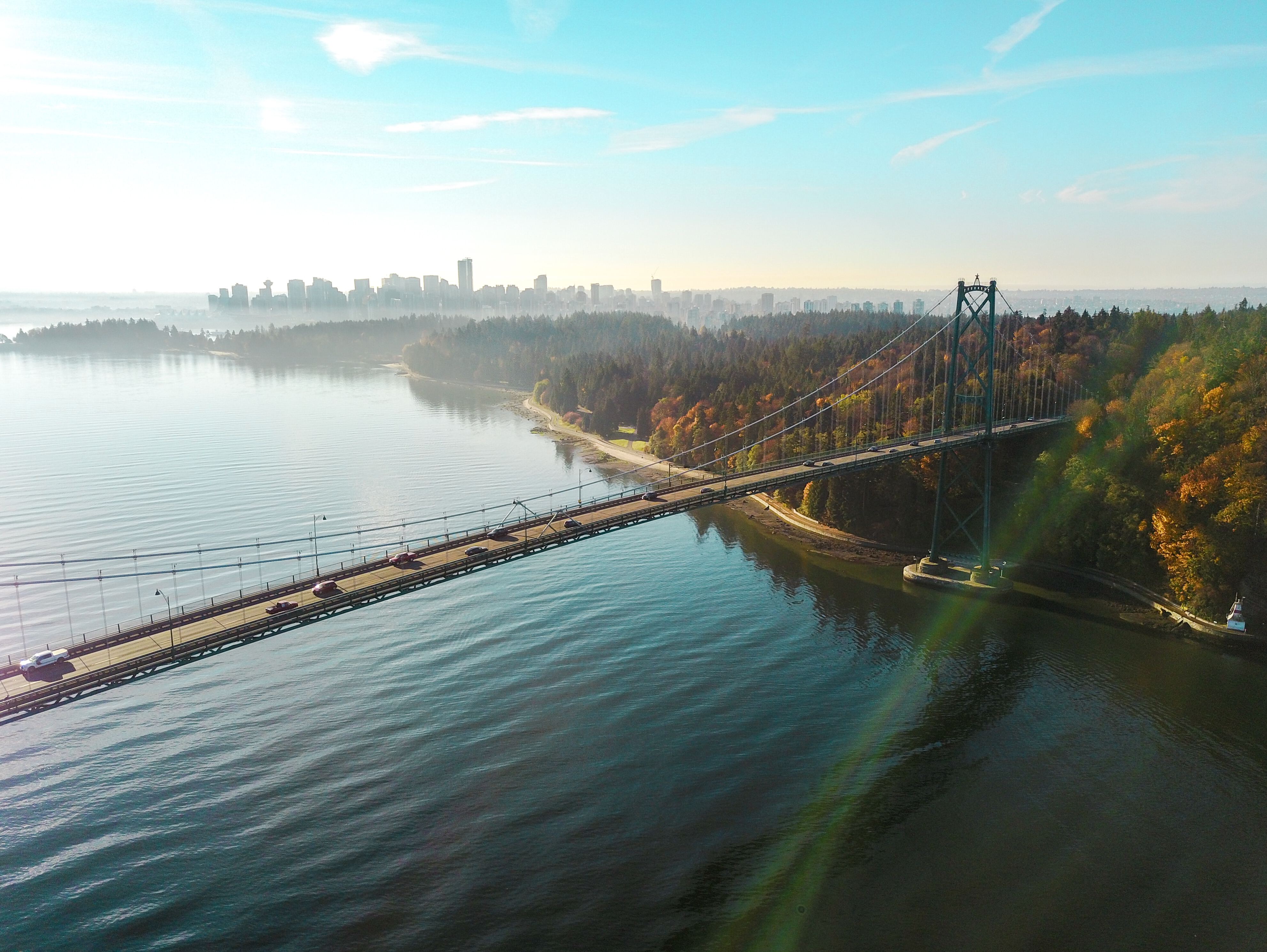 Stanley Park and Lions Gate Bridge